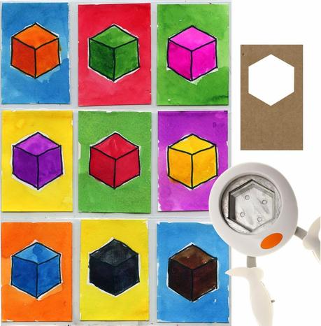 Shape to Cubes Art Trading Cards