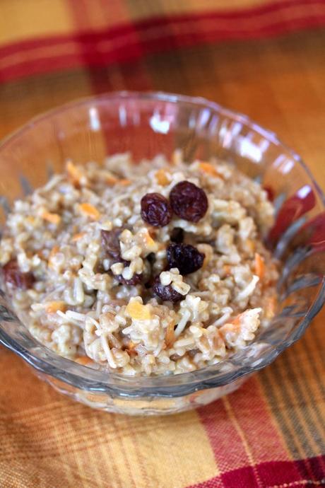 Vegan Coconut Carrot Cake Oatmeal