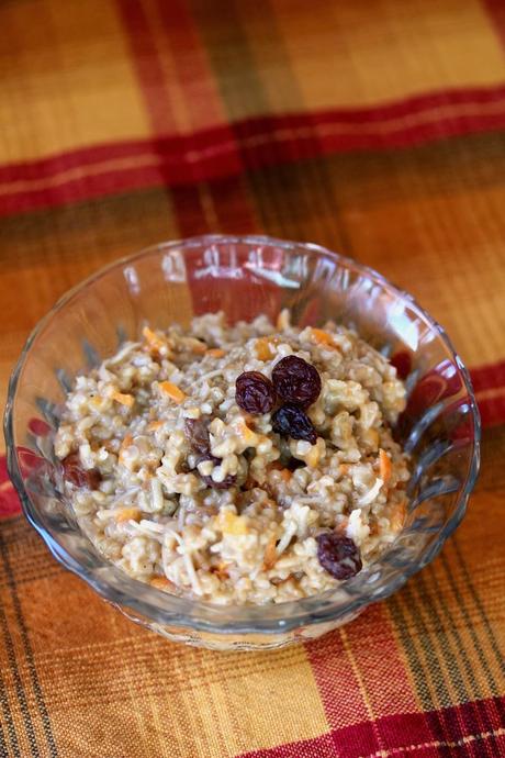 Vegan Coconut Carrot Cake Oatmeal