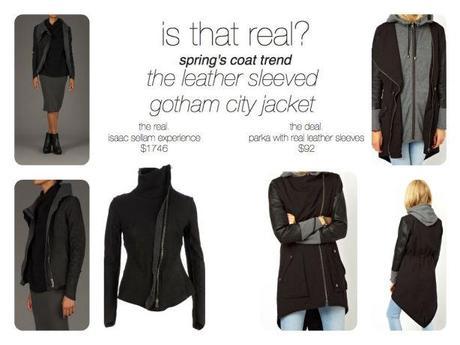 is that real? – the leather sleeved jacket Reasons To Dress.is com that real gotham city spring coat