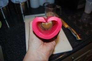 how to make heart soap