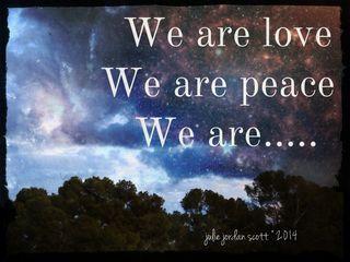 We are love peace