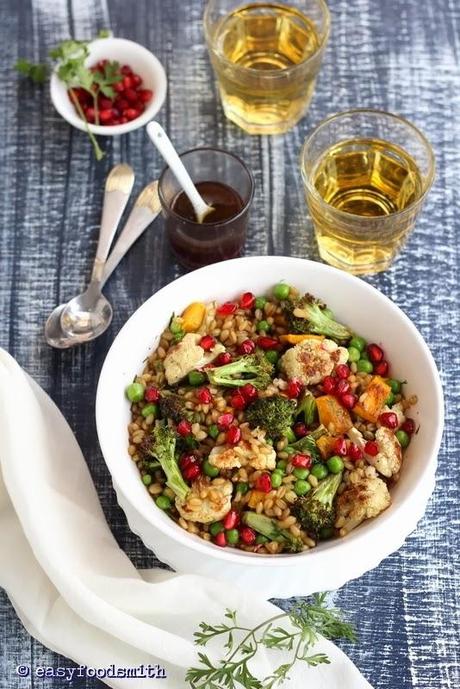 WHEAT BERRY SALAD W/ ROASTED WINTER VEGETABLES