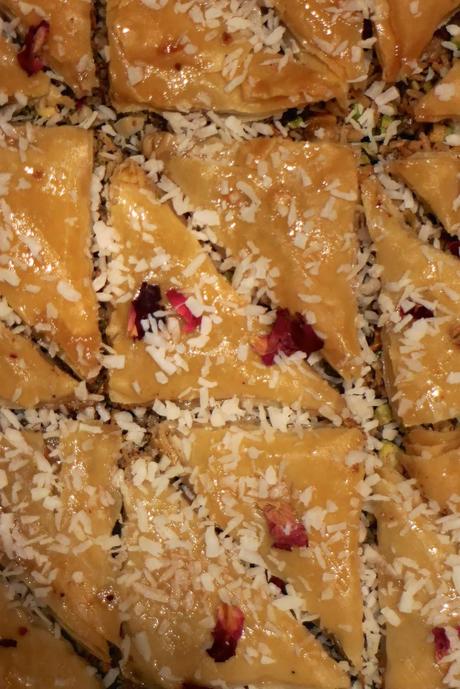 Coconut and Pistachio Baklava