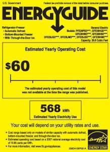 PFE29PSDSS energy guide