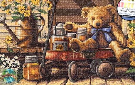 Honey Bear Counted Cross-Stitch