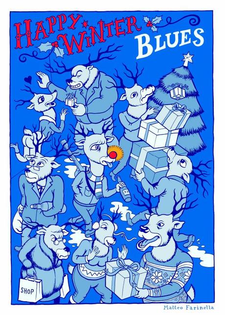 Rudolph Winter Blues Farinella