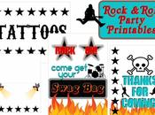 Rock Roll Party Printables