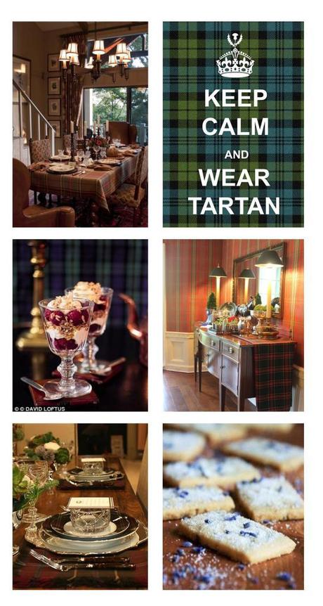 Burn Night scottish celebration moodboard