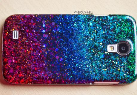 DIY Glitter Phone Cover