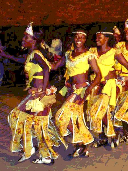 Ndere Troupe traditional dancing Kampala Uganda
