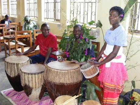 Traditional music and dancing in Ugandan schools