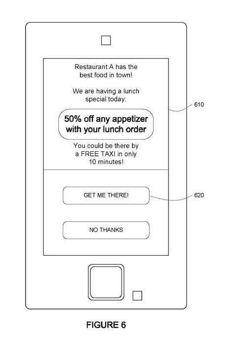 Google patent: google advertiser transportation ad