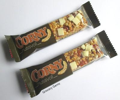 Review: Corny Nussvoll - White Chocolate & Almond.