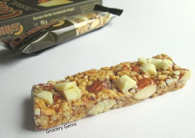 Review: Corny Nussvoll - White Chocolate & Almond.