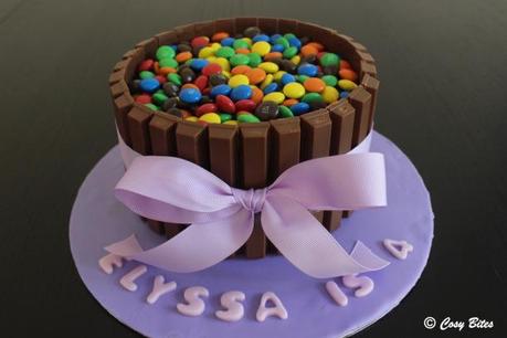 Kit Kat and M&M Cake