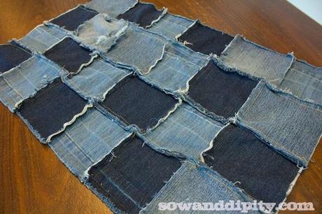 blue jean rag rug