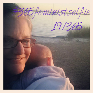 Day 19/365 Feminist Selfie - with my baby Grandson, witnessing the sunset on the Florida Panhandle