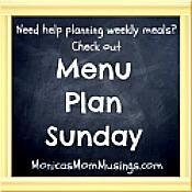 Menu Plan Sunday: January February