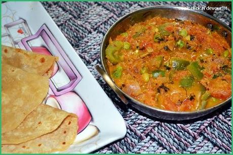 Peas capsicum masala