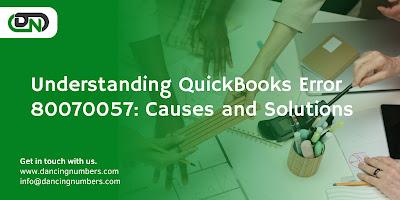 Quickbooks error 80070057