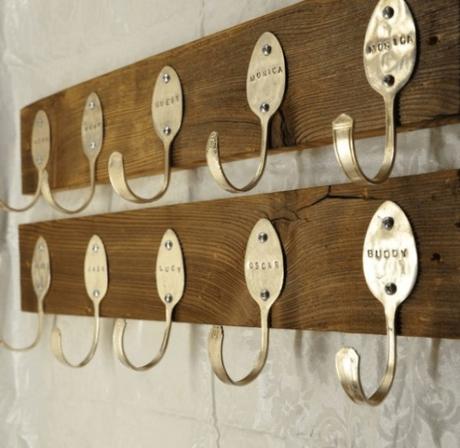 Personalised Spoons Coat Rack