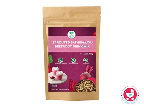 Nutrient-Rich Sprouted Sathumaavu Beetroot Paratha