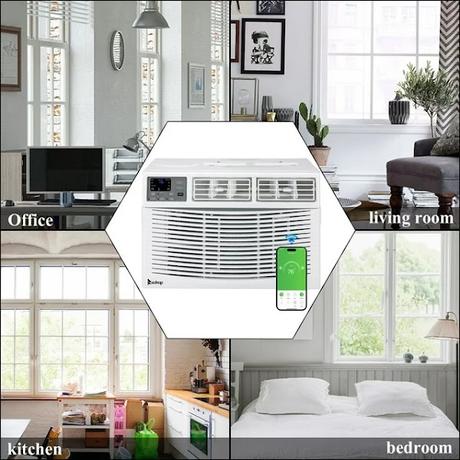 Image: 12000BTU 110V Window Air Conditioner with WIFI and Remote