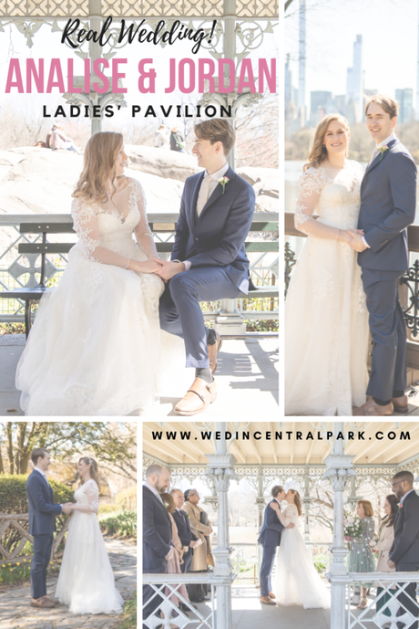 Analise and Jordan’s Intimate Wedding in the Ladies’ Pavilion in March