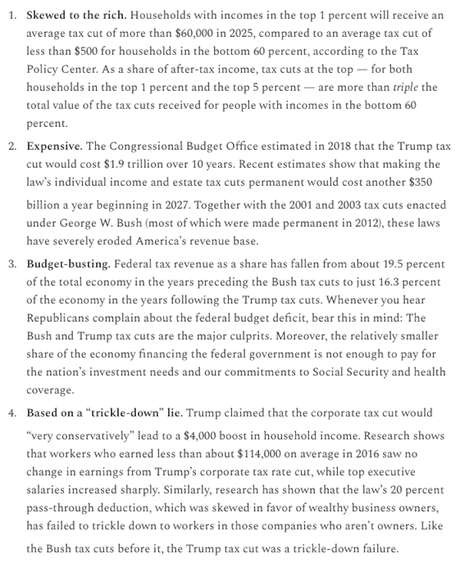 Trump Tax Policy Versus Rational Tax Policy