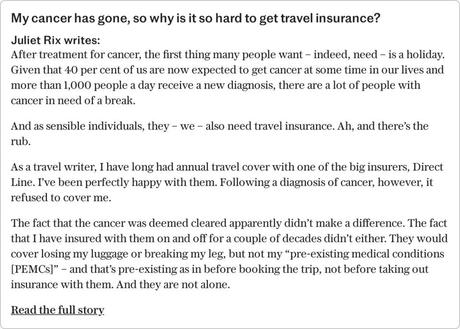 The problem with finding affordable travel insurance when you turn 60