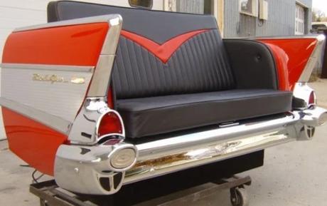1957 Chevy Bel Air Car Couch - Back End