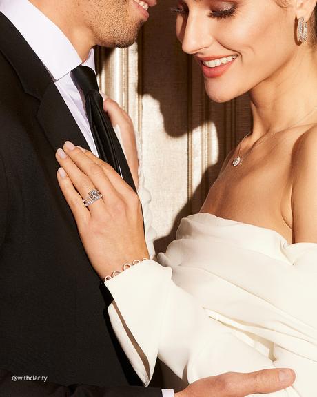 eternal bands engagement ring wedding band diamond jewelry set withclarity