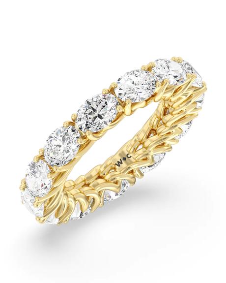 eternity bands east west oval trellis eternity ring withclarity