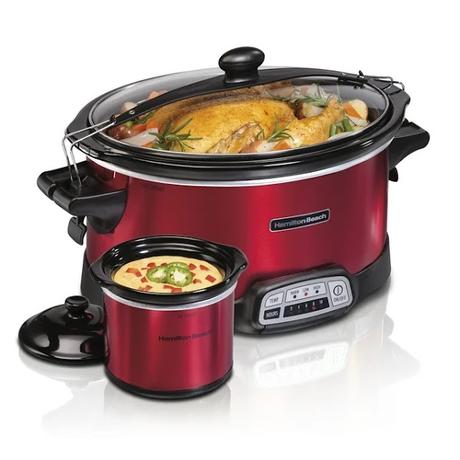 Image: Hamilton Beach Stay or Go Programmable Slow Cooker with Party Dipper