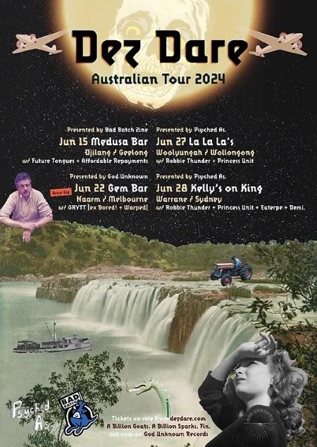 Dez Dare: on tour in Australia