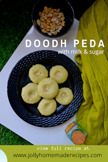 Doodh Peda Recipe | Kesar Doodh Peda | Saffron Flavoured Milk Peda