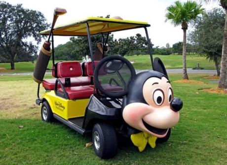 Mickey Mouse Golf Cart