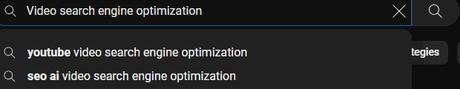 Are Short Videos on YouTube Okay for SEO? YouTube search bar screenshot