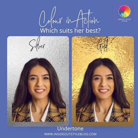 Undertone - gold and silver, here gold wins