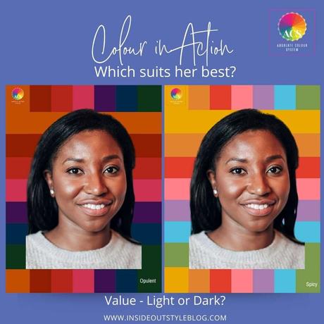 Value - dark or light - dark hair dark colours work best