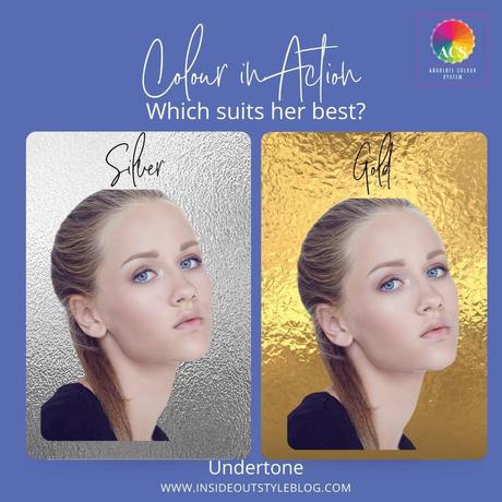 Comparing undertone with metals - silver cool is the winner