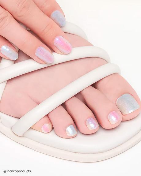 alternative to gel nails wraps pastel colors incocoproducts