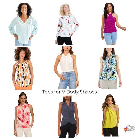 Tops to flatter a V shape body (or inverted triangle)