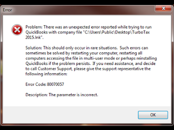 Resolving QuickBooks Error 80070057: Precise Solutions
