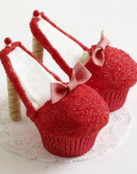 Red High Heels Cupcakes