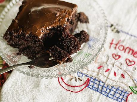 Depression Era Chocolate Cake