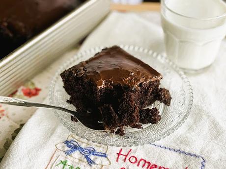 Depression Era Chocolate Cake