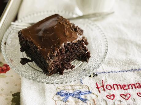 Depression Era Chocolate Cake