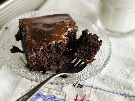 Depression Era Chocolate Cake